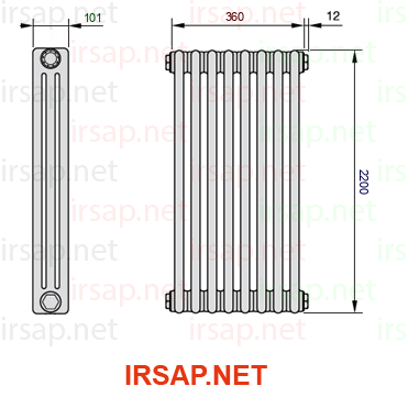 Радиатор IRSAP Tesi 32200/8 T23 CL 01